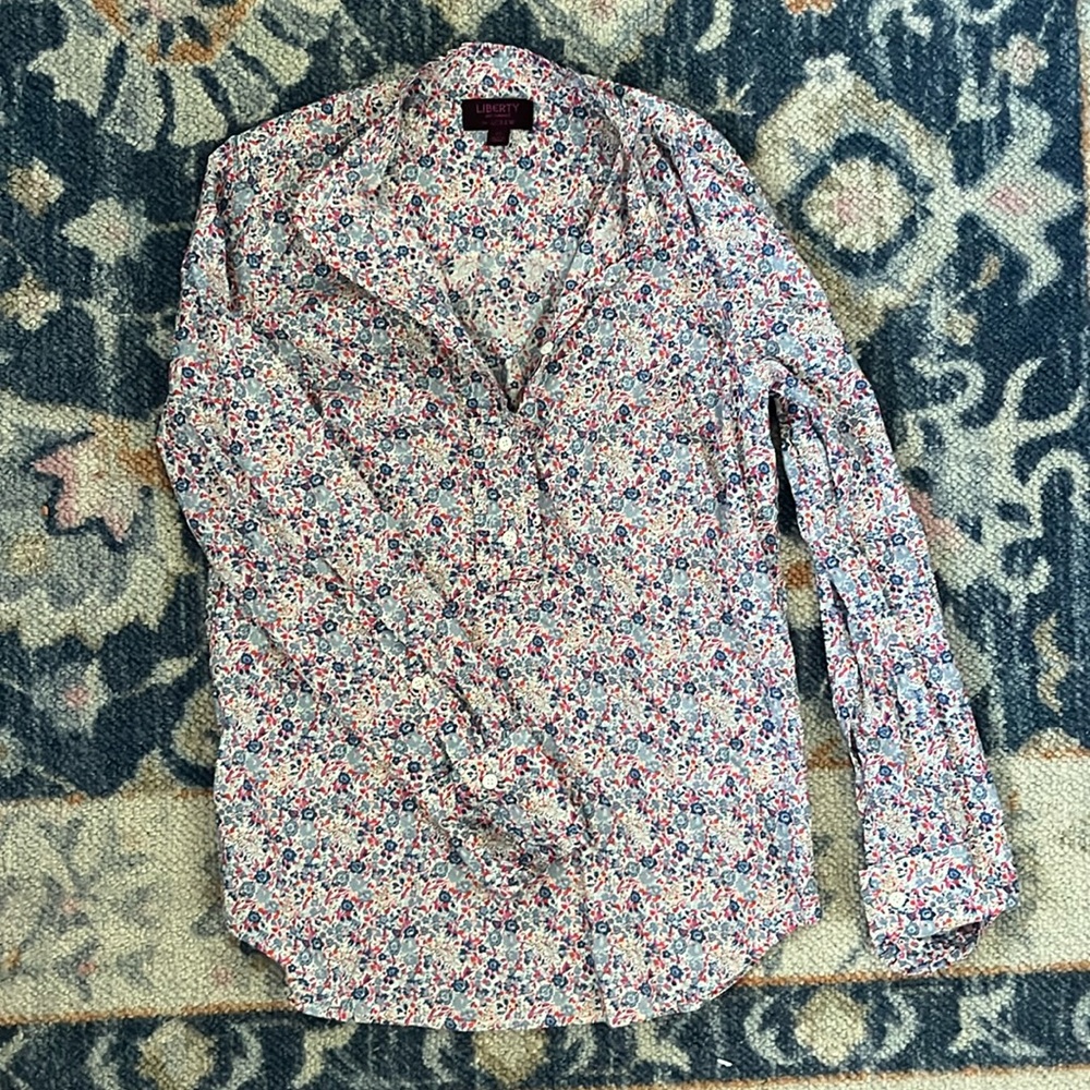 J Crew X Liberty Button up Top